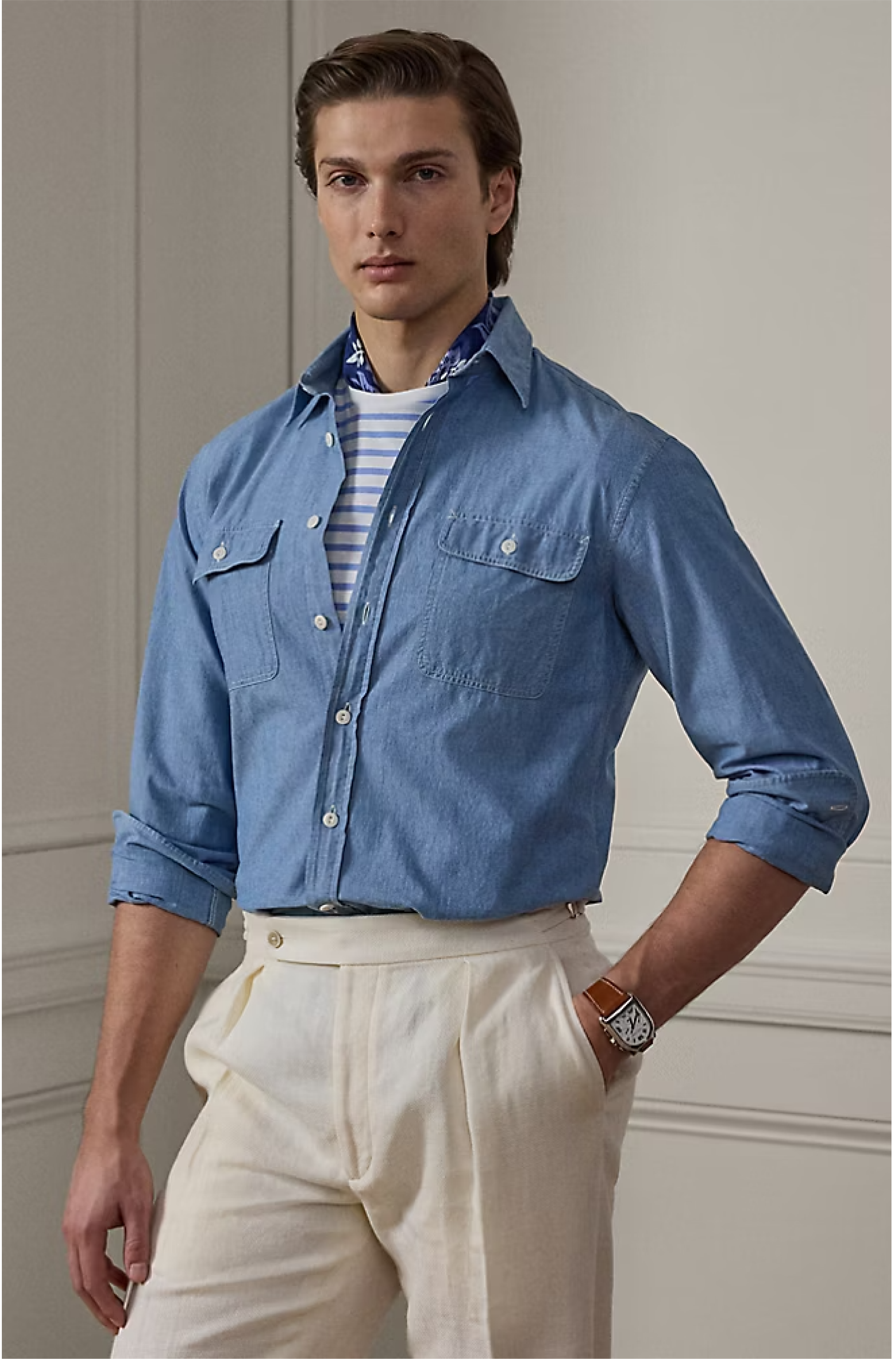 Washed Chambray Shirt